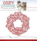 YCD10035 YC Die Cozy Christmas Wreaths