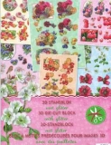 DS 8993-04 3D Stanzblock mit GlitterBlumen