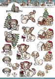 CD10561 YC Christmas Puppies