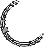 CR1293 MD CrafTables Stars Semi Circle