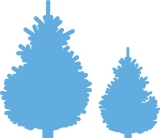 LR0370x CreaTables Weihnachtsbume Set