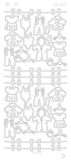 CD3087g Platinium Sticker Babykleidung gold