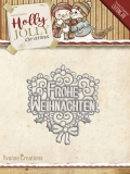 YCD10076 YC Schneideschablone Holly Jolly Frohe Weihnachten