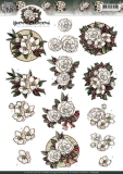 CD10770 YC White Christmas Flowers