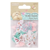 FFS 367204 Ribbon Bows 20 St�ck Kraft Notes