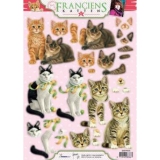 EASYFK372 Stanzbogen Franciens Katten