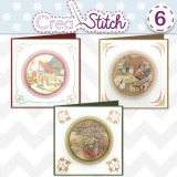 CS-006 Crea Stitch 6 Stickkarten Gute alte Zeit