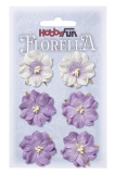 3866053 Florella Blumen aus Moerbijpapier 3,5 cm  lavendel