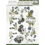 CD10858 PM Fantastic Flowers Blue Grapes