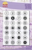 KC 0914 Clear Stempels  Button Zahlen