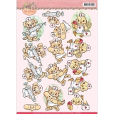 CD10897 AC Get Well Soon Animal nurses