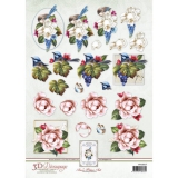 APA3D017 Decoupage Fairy Wrens