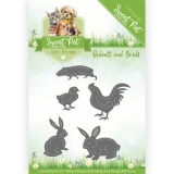 ADD10119 AD Schneideschablone Sweet Pet Rodents and Birds