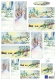 IT 571 Decoupage Bogen Tinys Winterworld