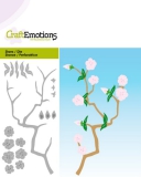 115633-0187 Stanzschablone Bltenzweig