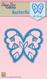 SDB012x NS Shape Die Blue Butterfly