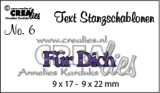 CLTSS06 Crealies Text Stanzschablone Fr Dich