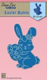 SDB026x NS Shape Die Blue Easter Bunny