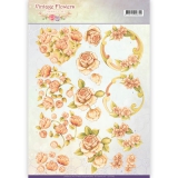CD11045 JA Vintage Flowers Romantic Vintage
