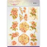 CD11047 JA Vintage Flowers Sweetheart Vintage