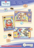 9.0094x MRJ Set Bill & Betty A5 Set fr 3 komplette Karten