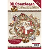 3DPO10001 Stanzbogen Buch Weihnachten