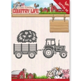 YCD10124 YC Stanzschablone Country Life  Traktor