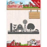 YCD10124 YC Stanzschablone Country Life  Farm Border