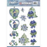 SB10279 JA Stanzbogen Frosty Ornaments Green Ornaments