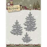 YCD10111 YC Stanzhschablone Celebrating Christmas Pine Trees