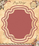 ADD100aa AD Stanzschablone Christmas Collection Plaque frame