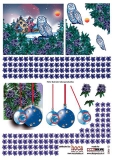 2006-12 3 D Bogen Eule - Weihnachtskugeln