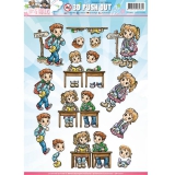 SB10145 YC Stanzbogen Tots and Toddlers Schule