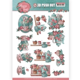 SB10340 YC Stanzbogen Flowers with a Twist - Tea Time