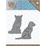 ADD10189 Stanzschablone Amy Design - Dogs - Sitting Dogs