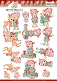 CD11380 3D knipvel - Yvonne Creations - Lola loves Christmas