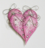 139 Embellishments for cards & scrapbooking halbe HERZEN