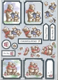 ANT 169921 Foiled Decoupage - Bear Delights