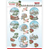 CD11542 YC Schneidebogen Christmas village Christmas Globus