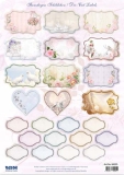 84295 Stanzbogen Hochzeit Schildchen, Labels
