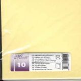 220302 10 Umschl�ge/10 Doppelkarten creme