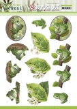 SB10523 AD Stanzbogen Friendly Frogs - Tree Frogs