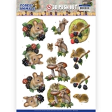 SB10536 AD Stanzbogen Forest Animals - Mouse