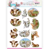 SB10542 AD Stanzbogen Enjoy Spring - Farm Animals