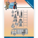 YCD10239 YC Stanzschablone Big Guys Professions - Fire Department Feuerwehr