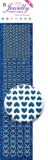 3.8073 Jewelly Pearls & Gems Hearts Diamond Blue, 2 Bogen