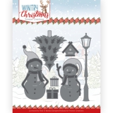 YCD10244 YC Stanzschablone Wintry Christmas Snow Friends