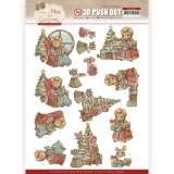 SB10583 YC Stanzbogen Sch�ne M�use Weihnachten - Wir schm�cken den Weihnachtsbaum