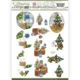 SB10591 JA Stanzbogen Christmas Cottage - Blue Decorations