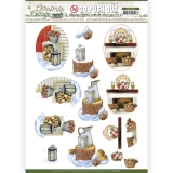 SB10593 JA Stanzbogen Christmas Cottage - Wood Decorations